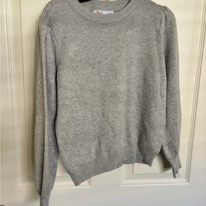 Girls' Lightweight Crewneck Sweater - Gray